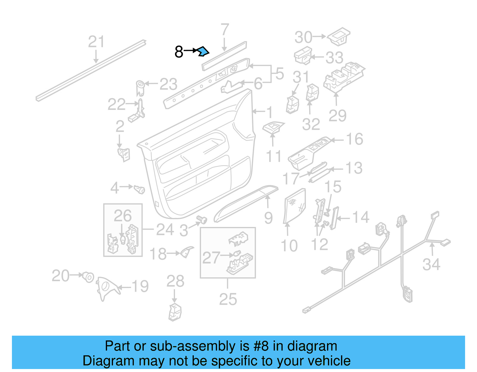 Insert Panel Clip 7L6-857-942 - View 18