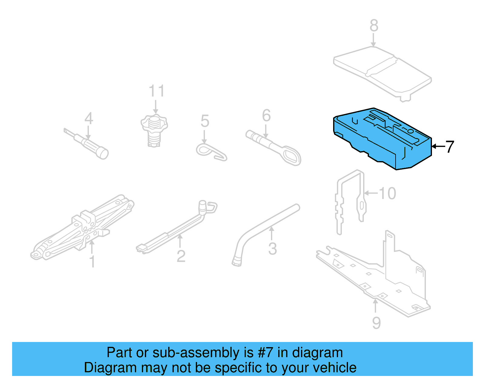 Tool Compartment 5GM-012-115-C - View 3