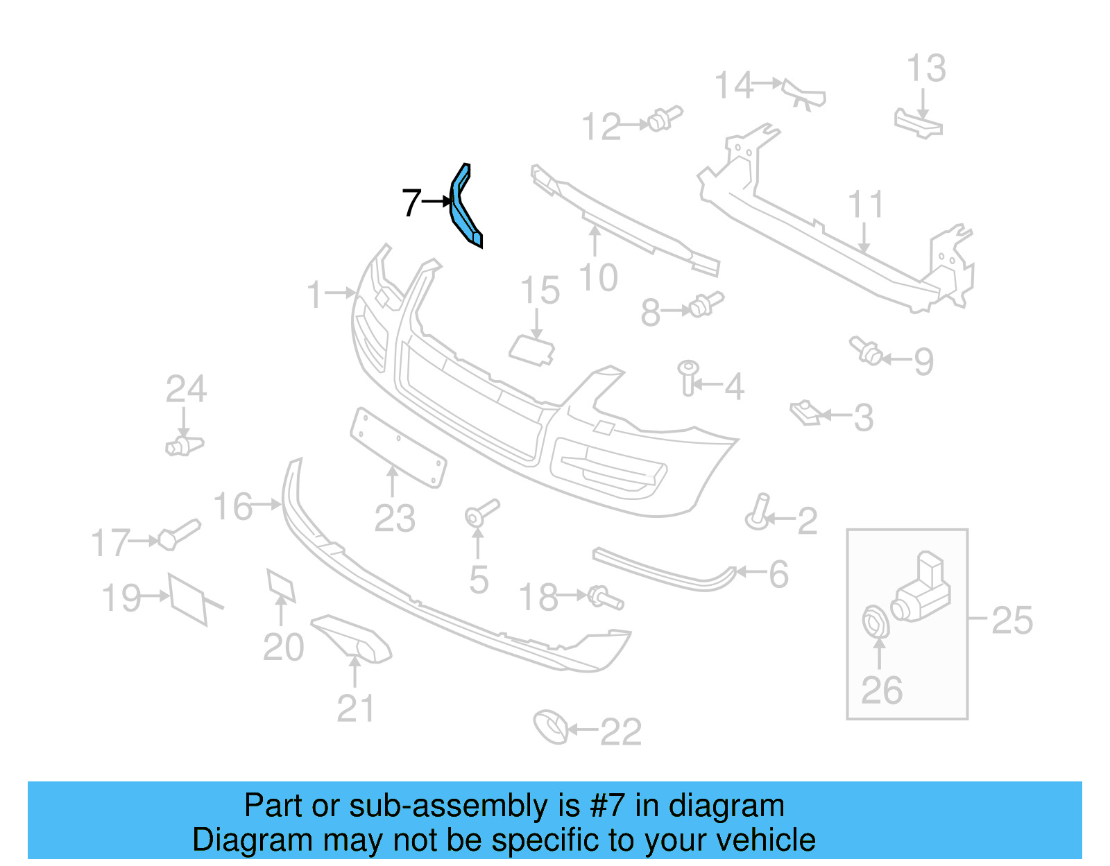 Guide Bracket 7L6-807-050 - View 5