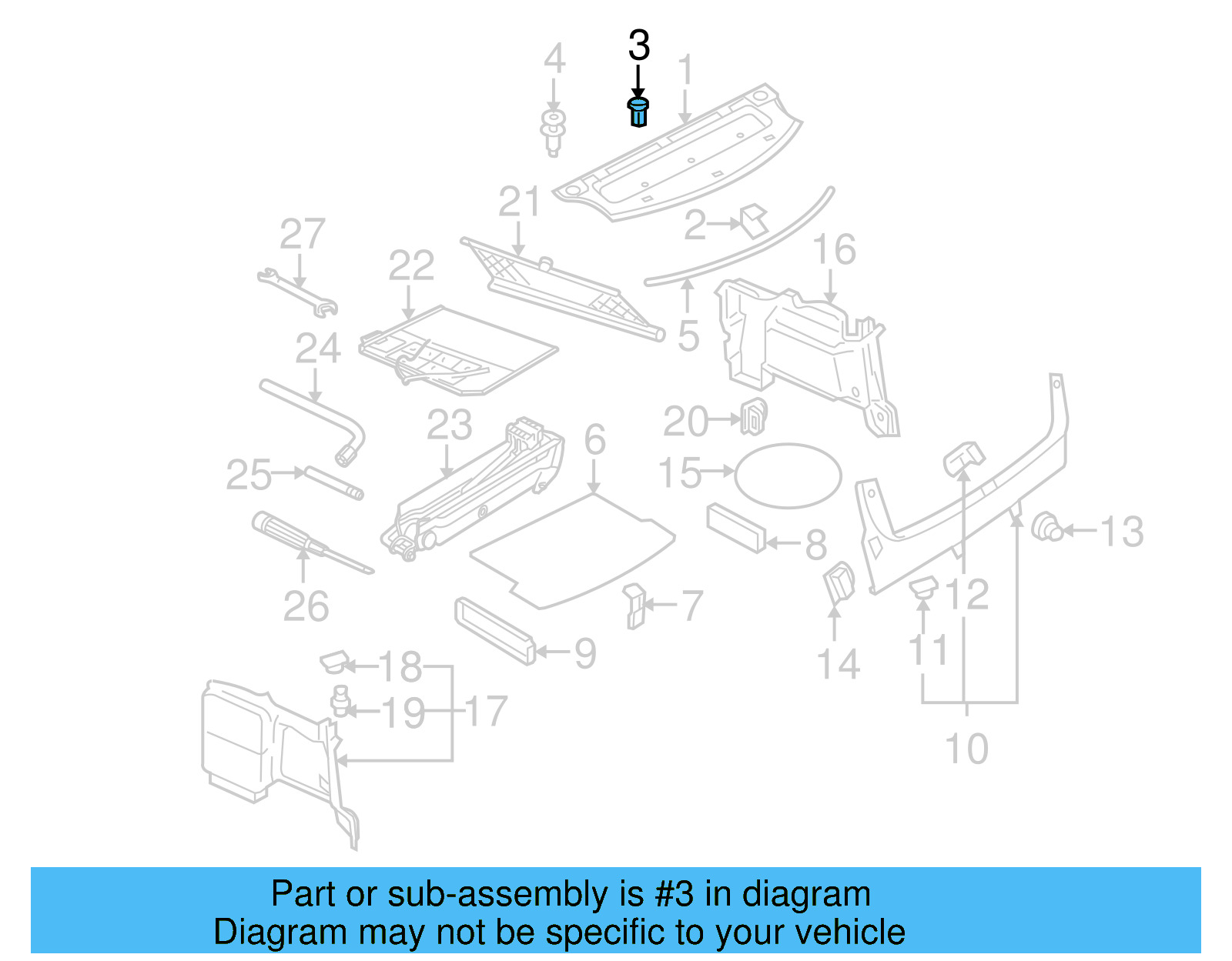 Package Tray Clip 8A0-863-987 - View 21