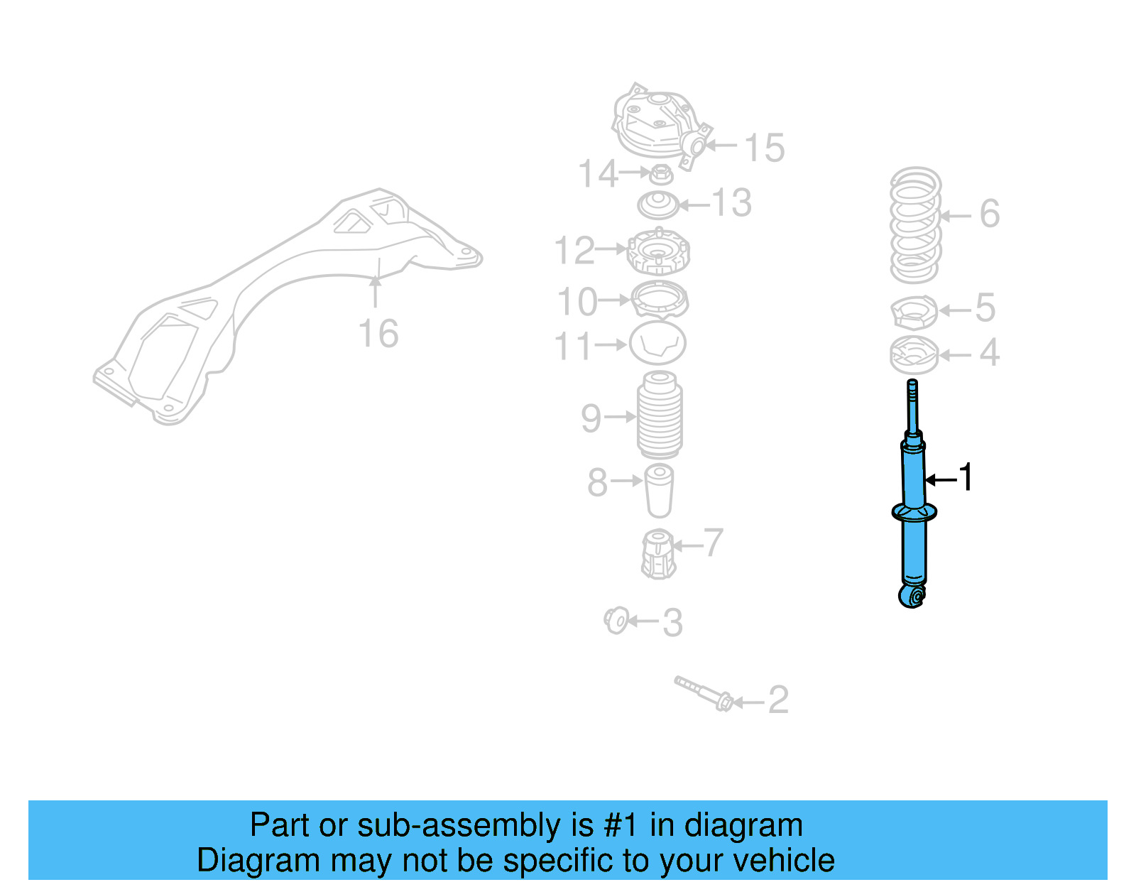 Strut 7L6-513-029-E - View 4