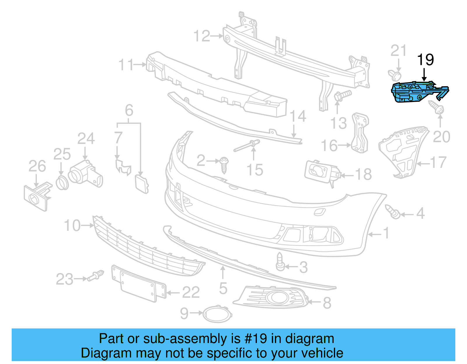 Lower Guide 1Q0-807-049-B - View 5