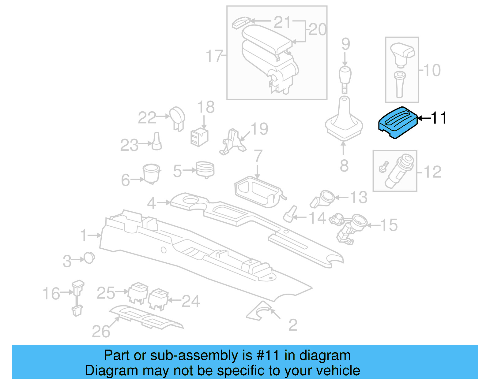 Shift Indicator 1C1-713-601-A-08H - View 4