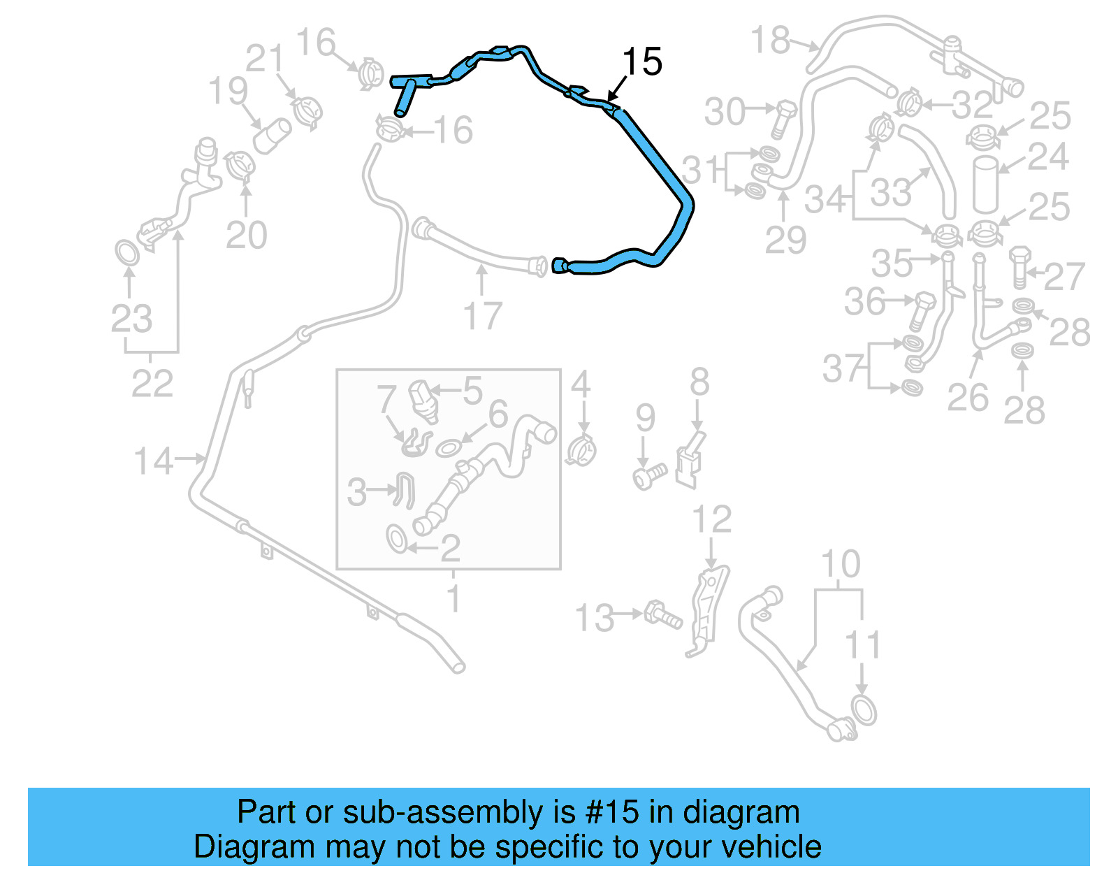 Overflow Hose 7P6-122-447-AS - View 6