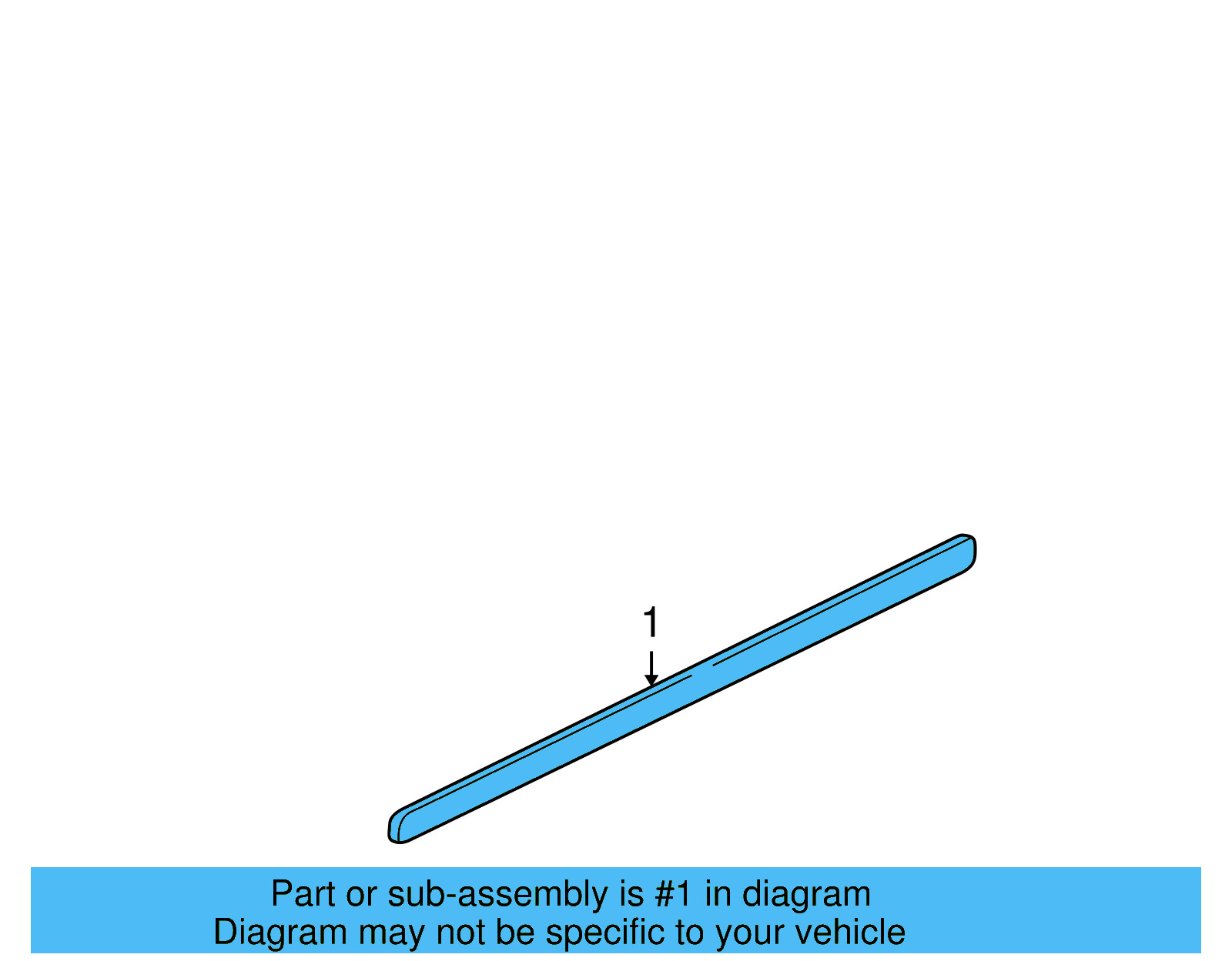 Body Side Molding 1J4-853-516-J-B41 - View 4