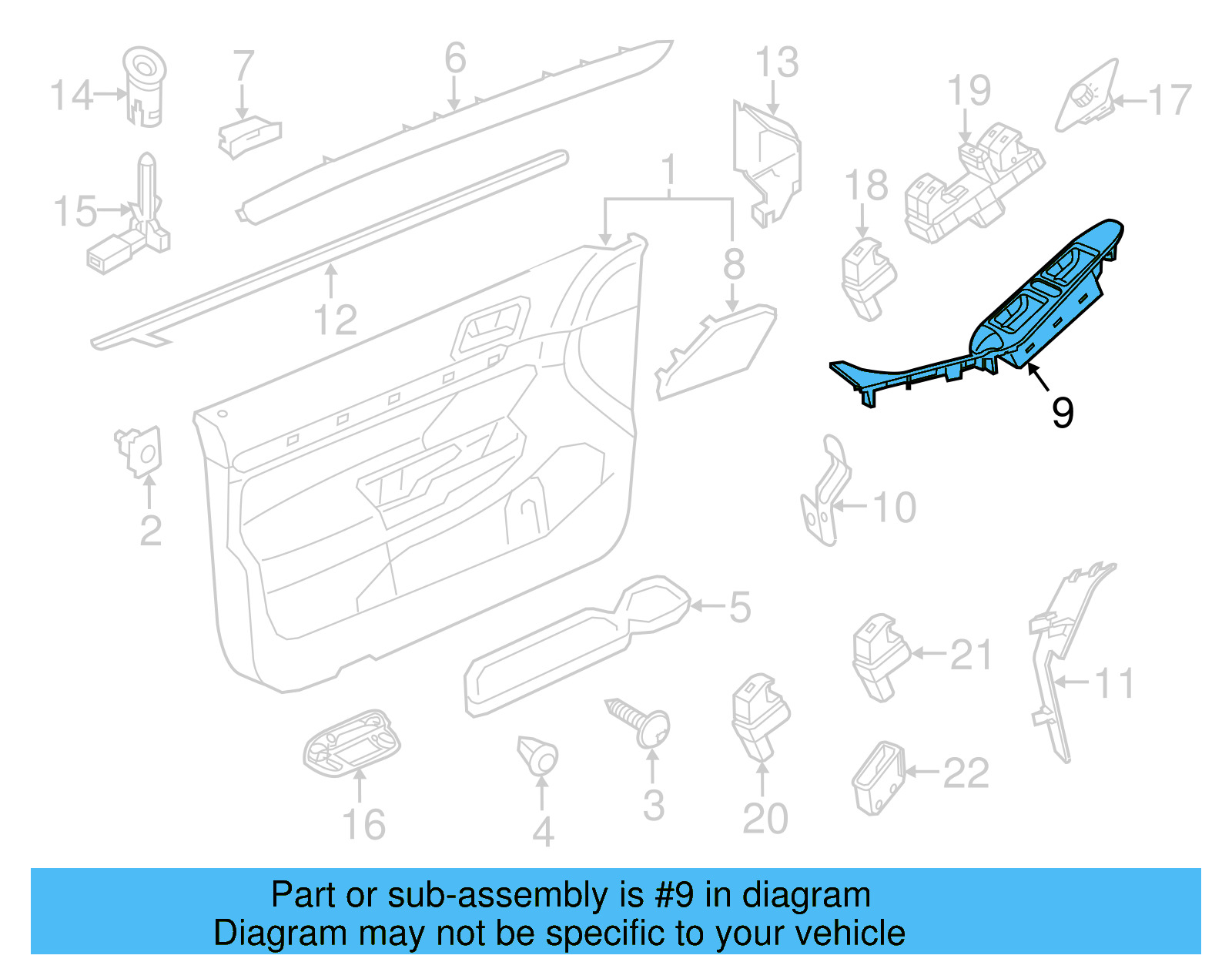 Switch Bezel 5C7-867-256-D-81U - View 5