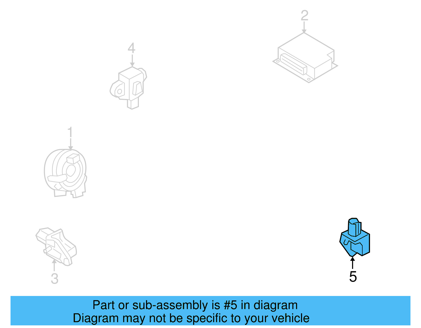 Side Impact Sens 5N0-959-351-B - View 16