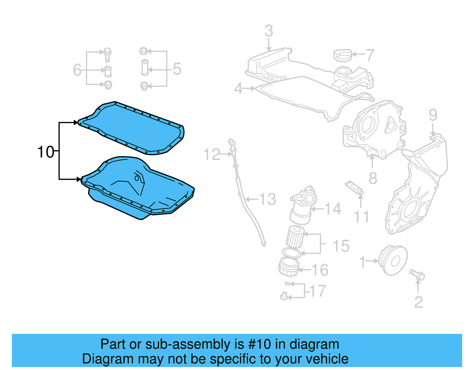 Oil Pan 021-103-601-L - View 9