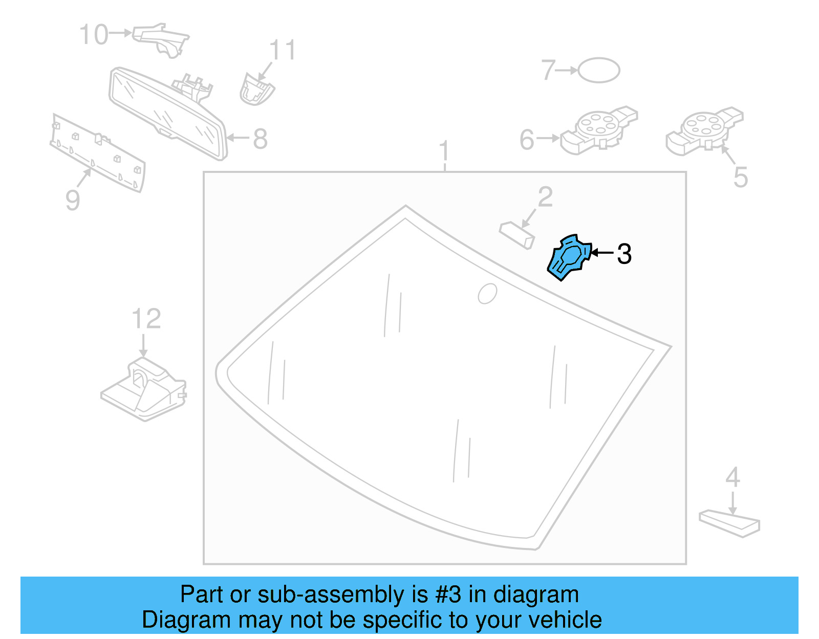 Mirror Support 7N0-845-543-A - View 18