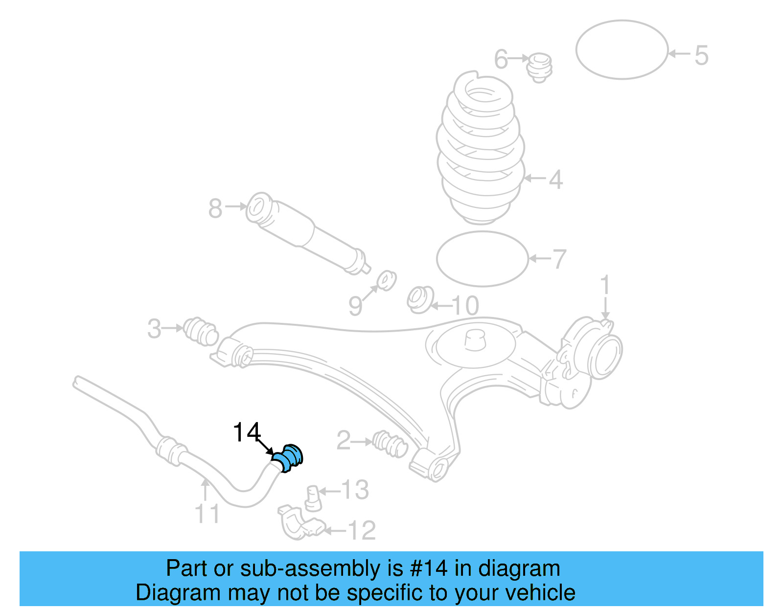 Stabilizer Bar Bushing 701-511-413 - View 5
