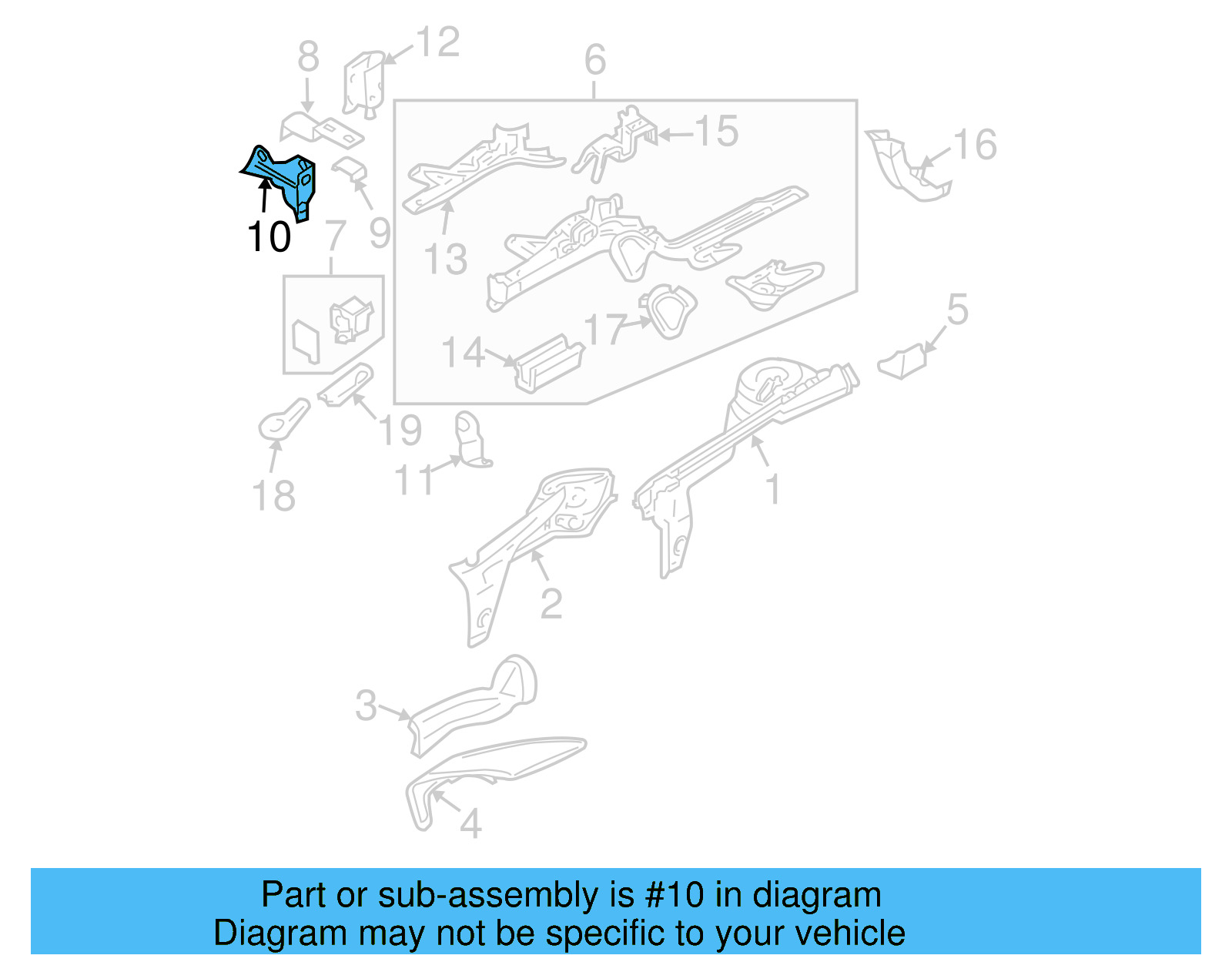 Bracket 1C0-805-071-C - View 9