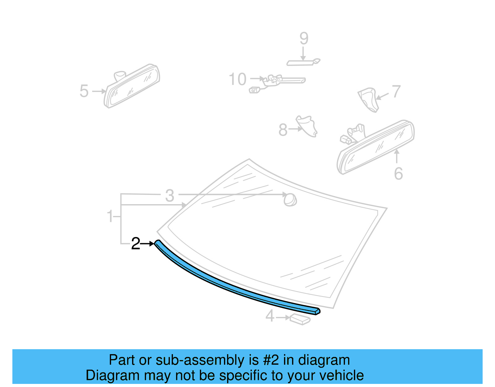 Lower Molding 1J0-853-306 - View 9
