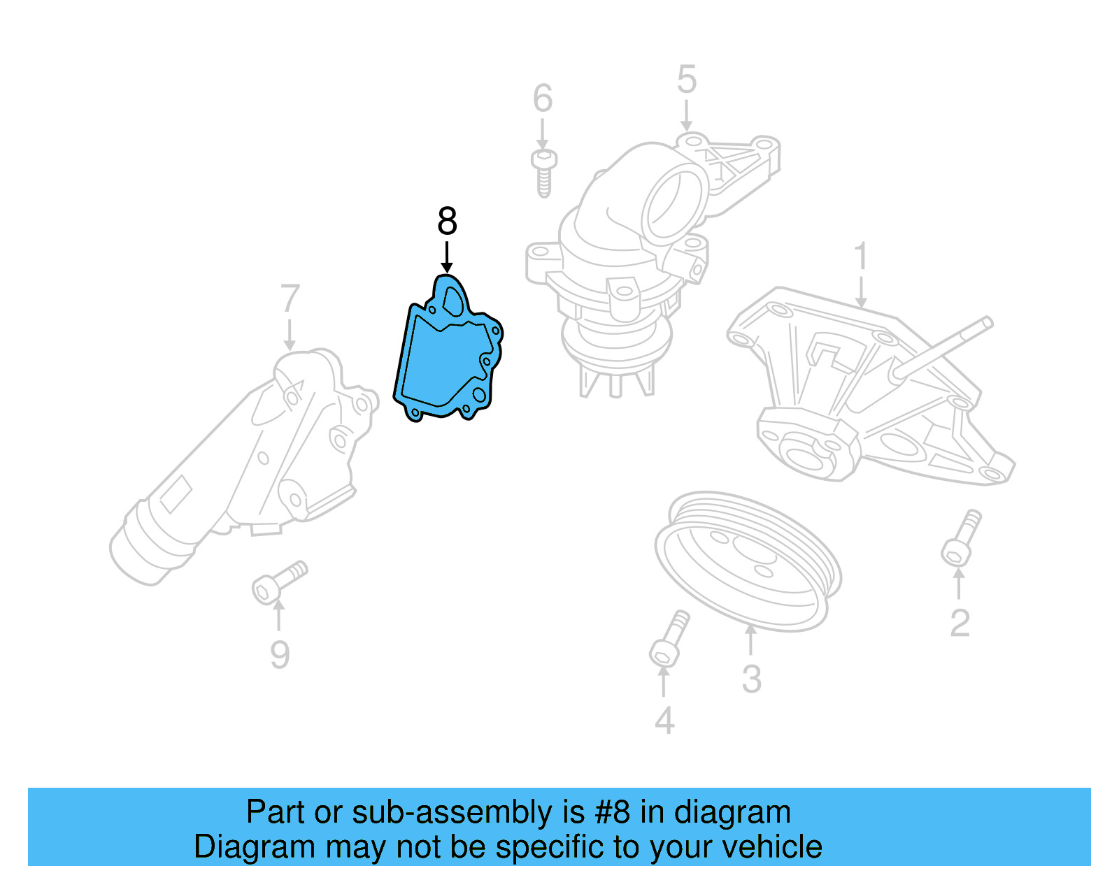 Inlet Cover Gasket 06E-121-139-H - View 14