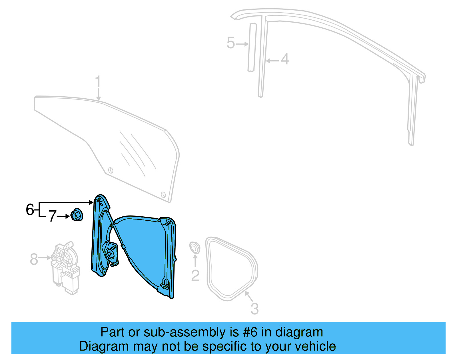 Window Regulator 561-837-462-D - View 7