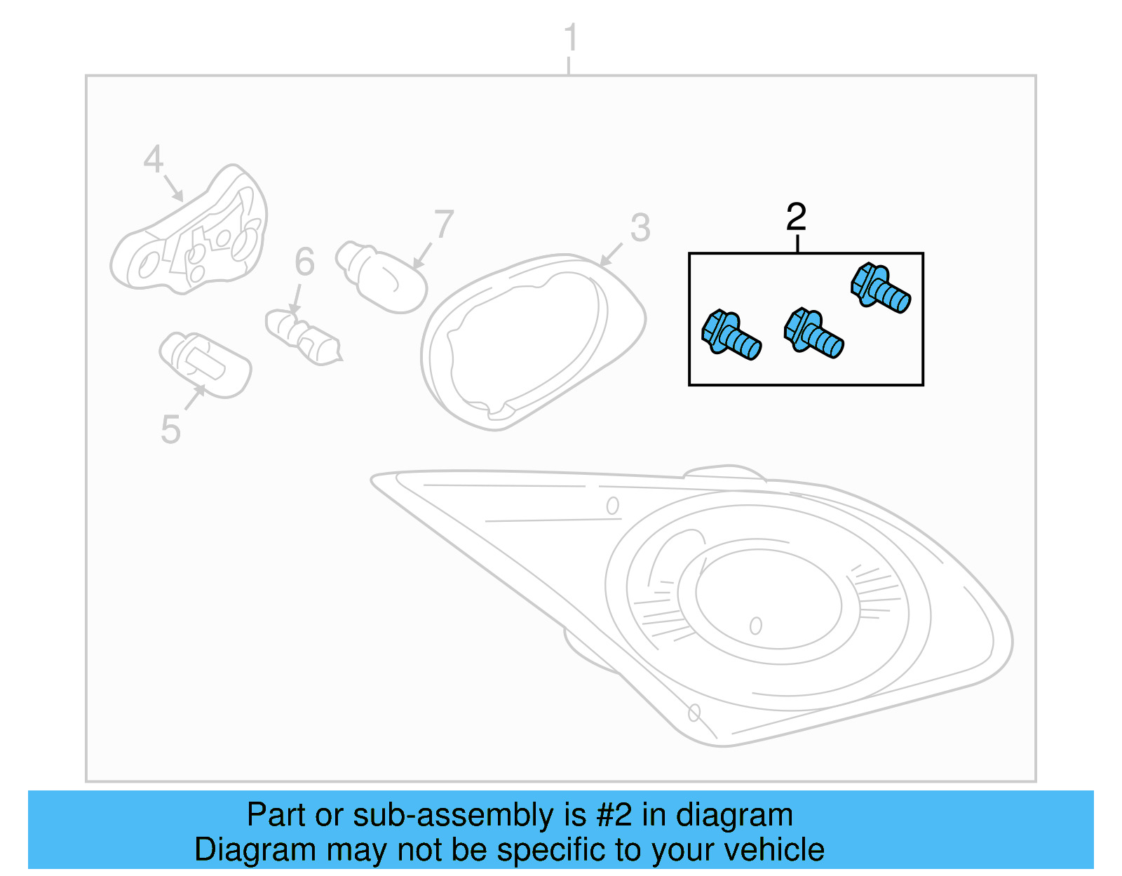 Tail Lamp Assembly Mount Kit 3C8-998-801 - View 4