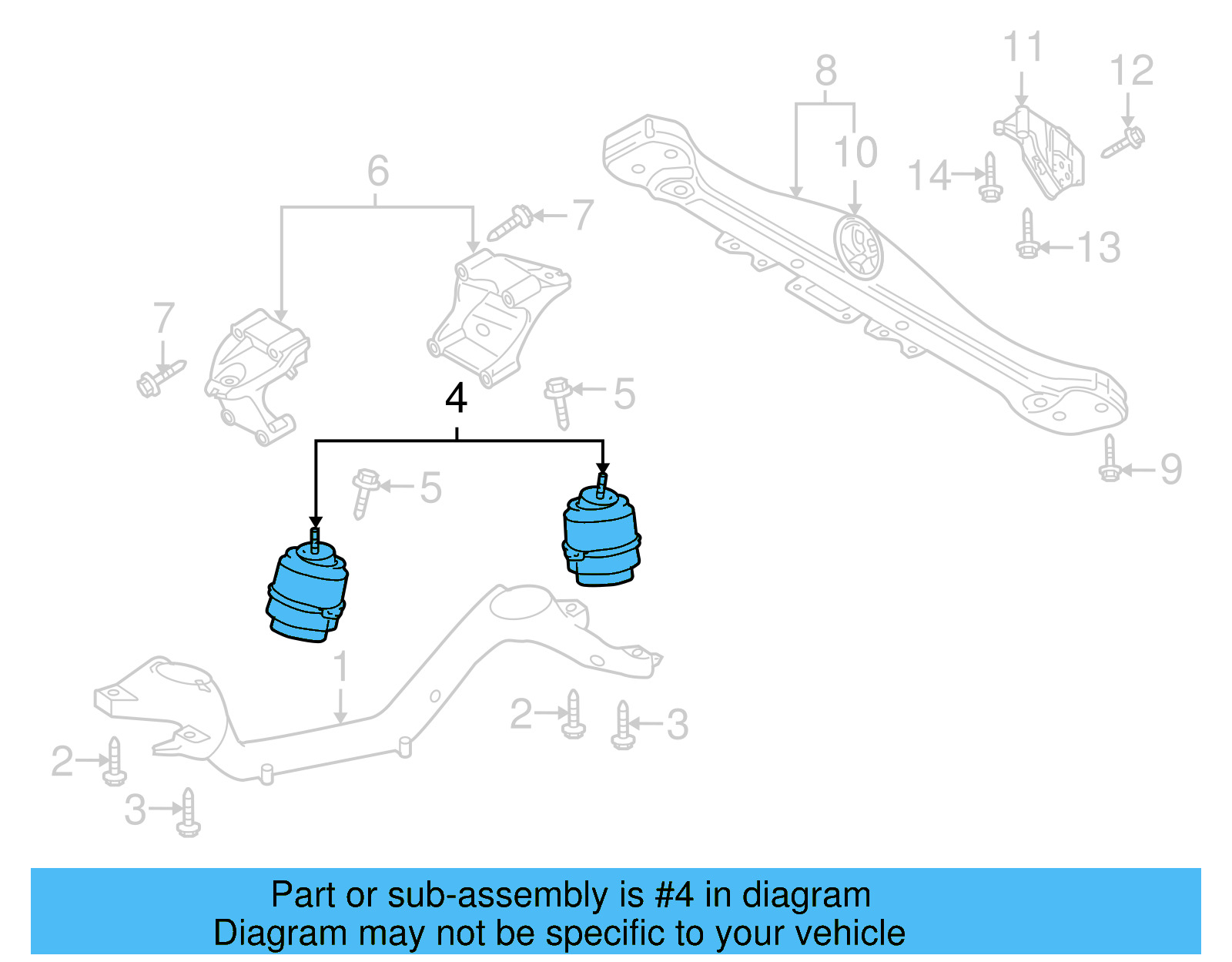 Mount 7L8-199-131-A - View 4