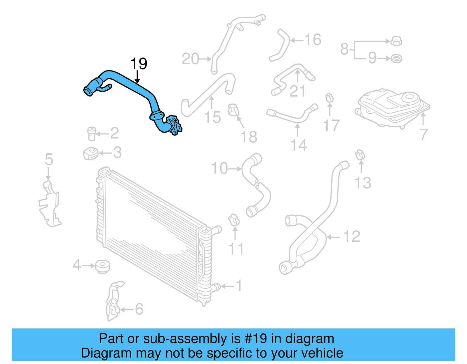 Water Pipe 06B-121-071-L - View 10