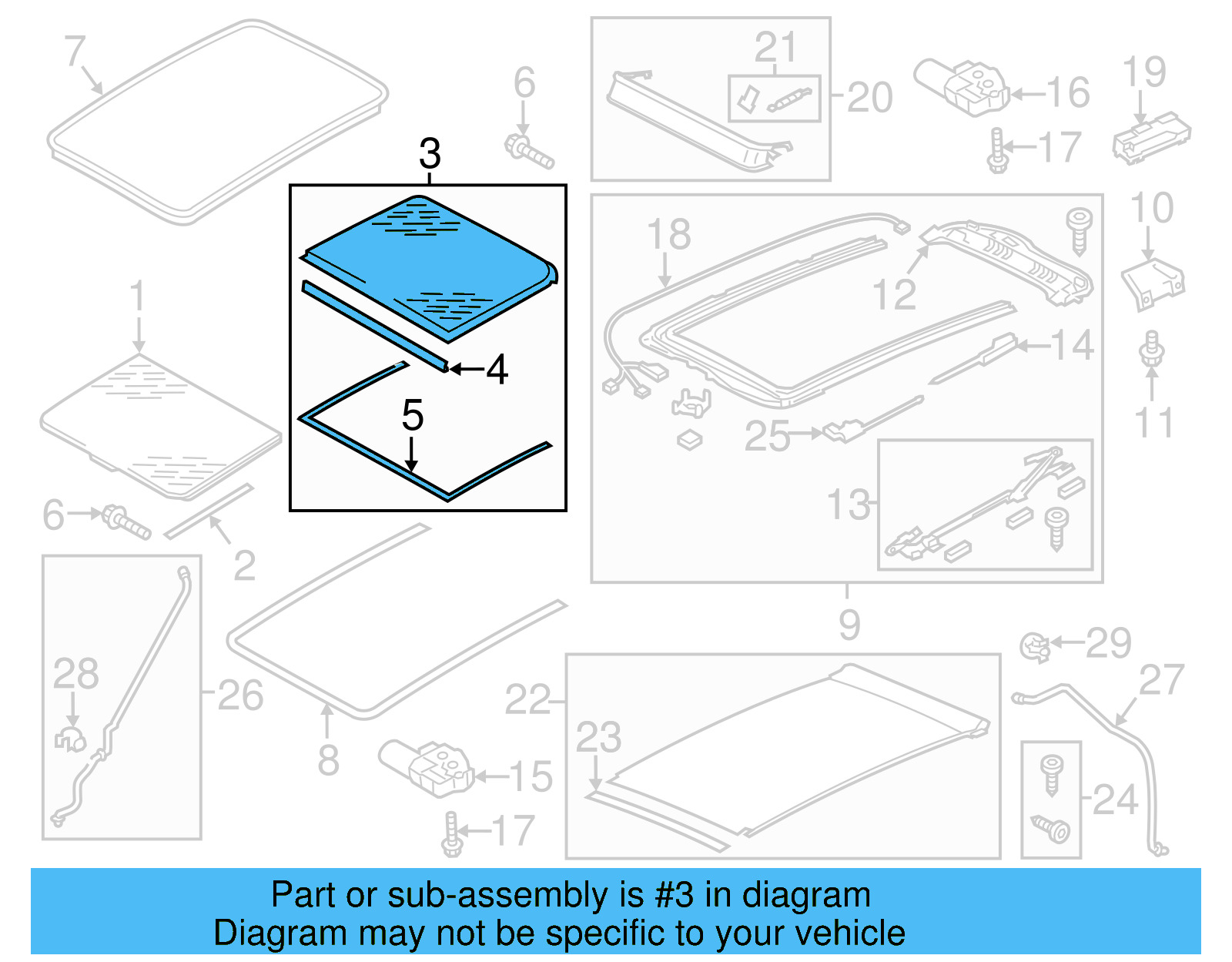 Rear Glass 7P0-877-056-D-9B9 - View 9