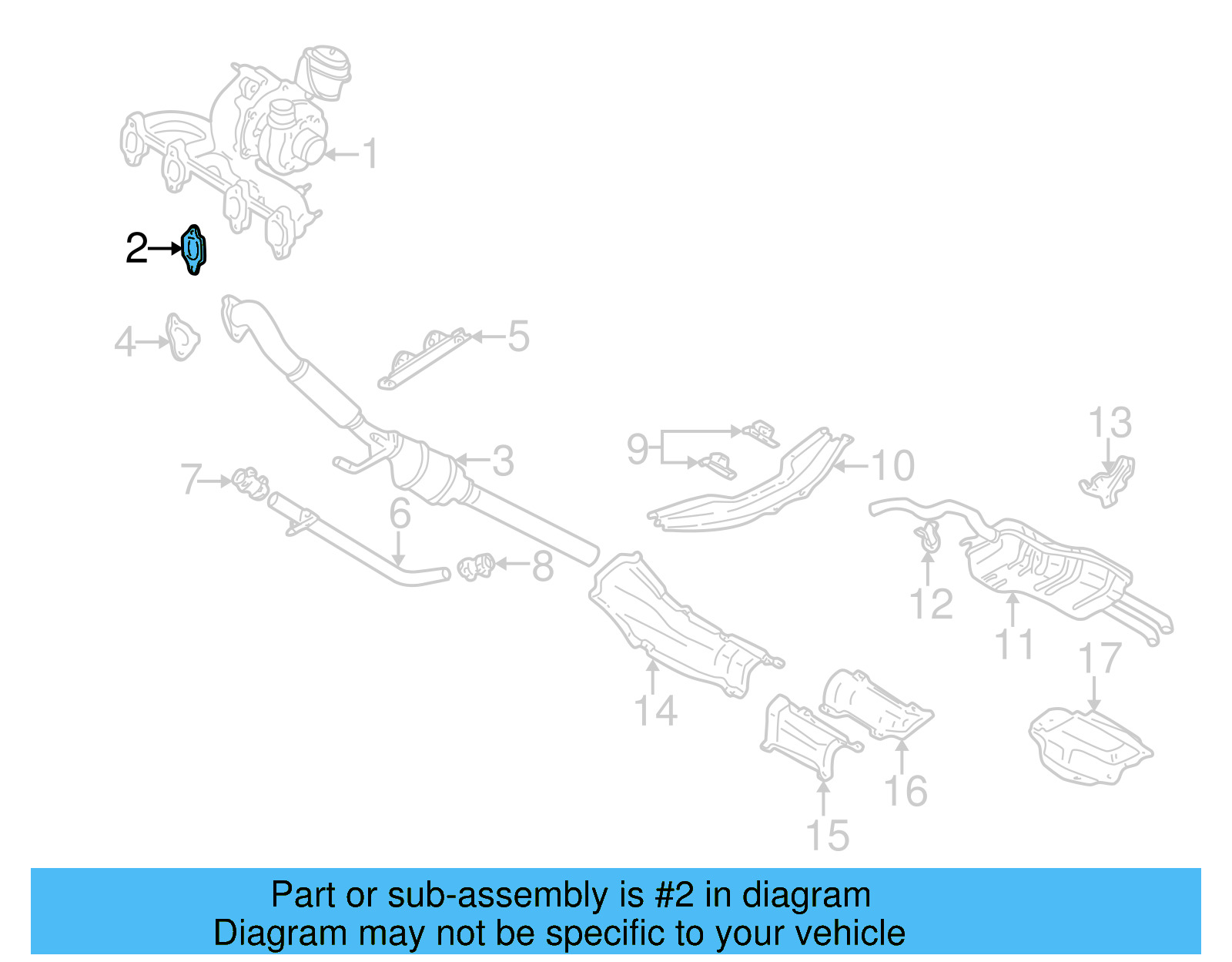 Exhaust Manifold Gasket 037-253-039-F - View 3