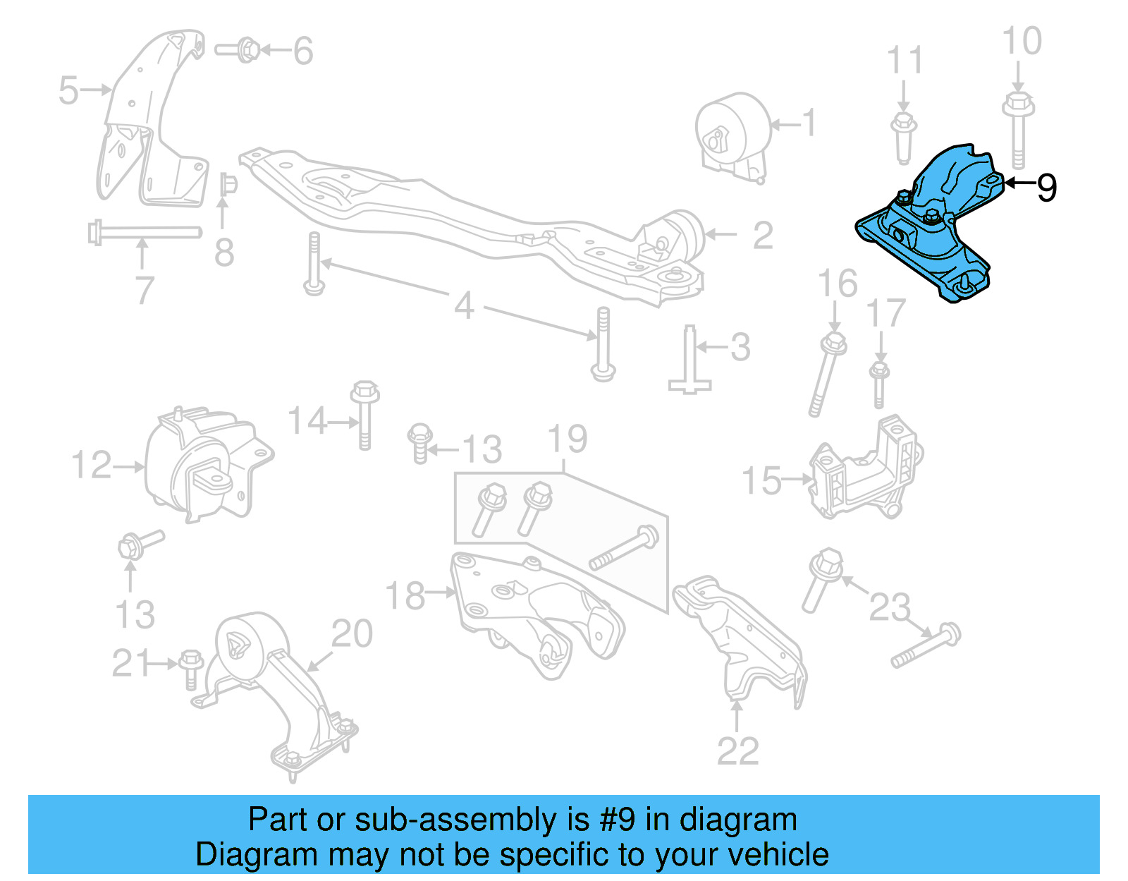 Mount Support 7B0-199-555-B - View 5