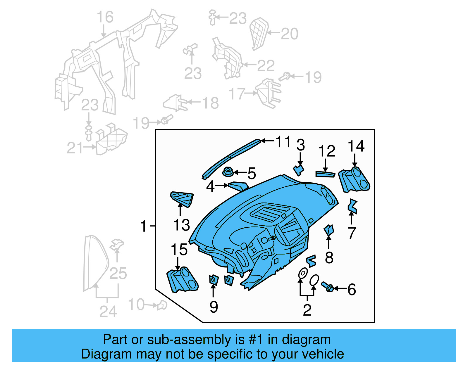 Instrument Panel 5N1-857-001-J-6T6 - View 5