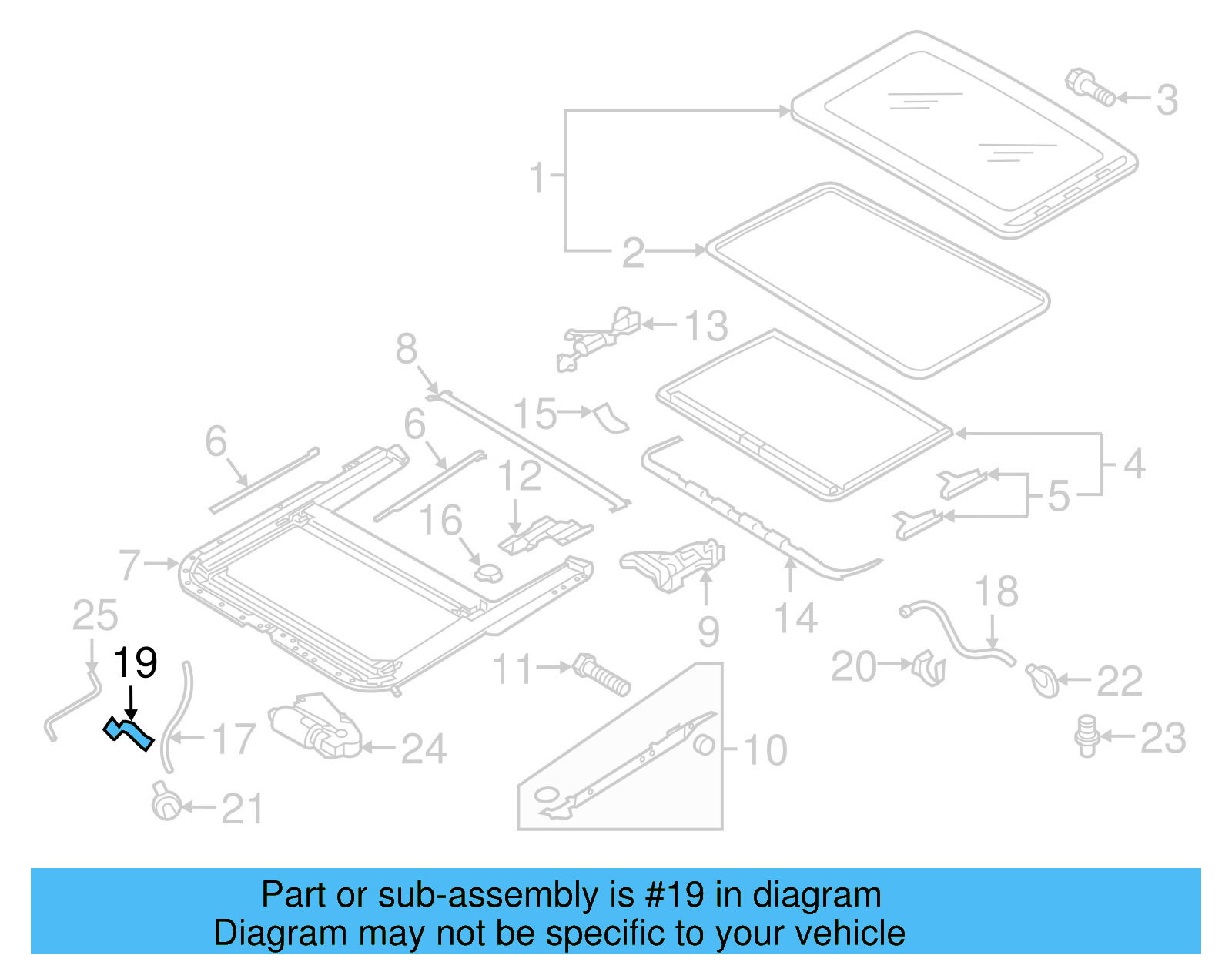 Drain Hose Front Bracket 1K0-877-244 - View 33