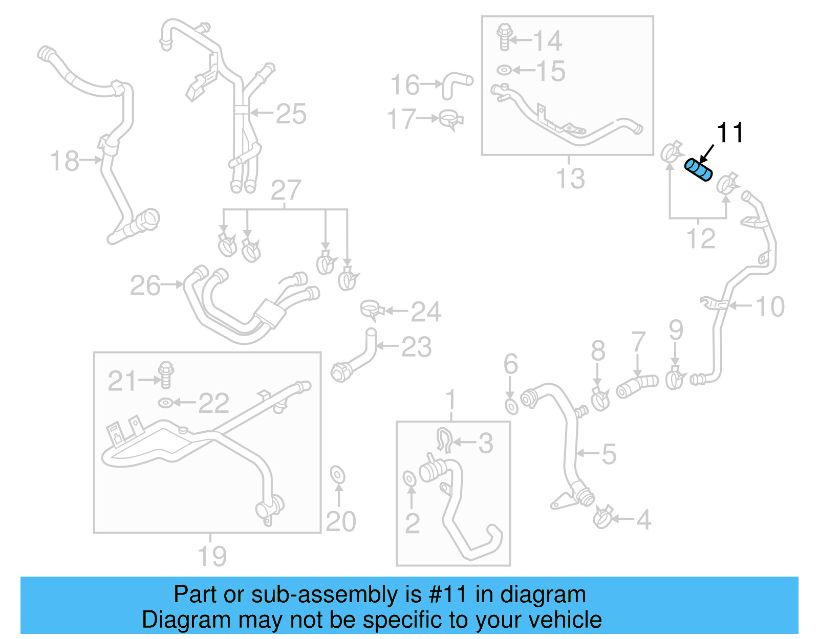 Water Hose 059-121-062 - View 4