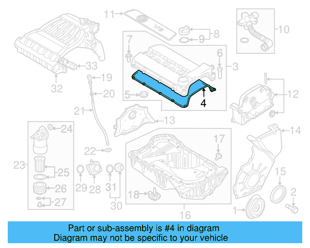Valve Cover Gasket 022-103-483-E - View 19