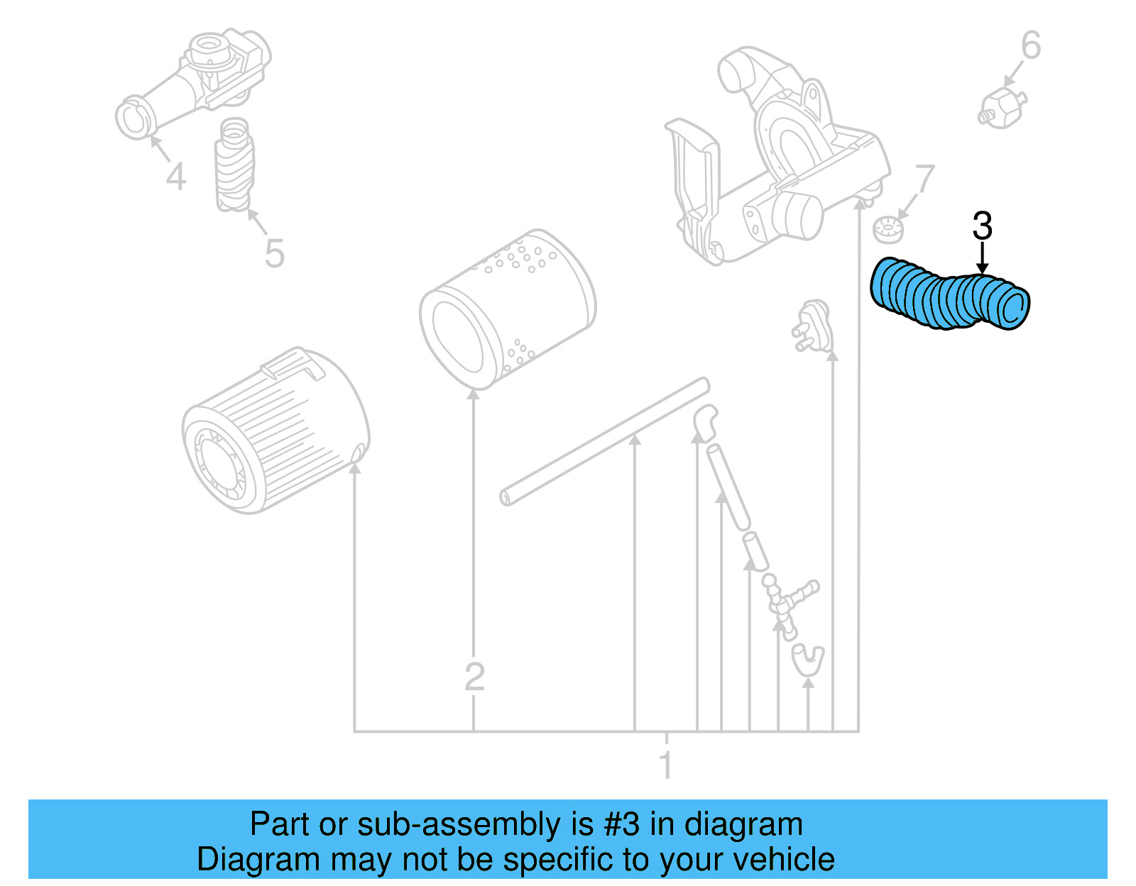 Air Hose 023-129-627-C - View 5