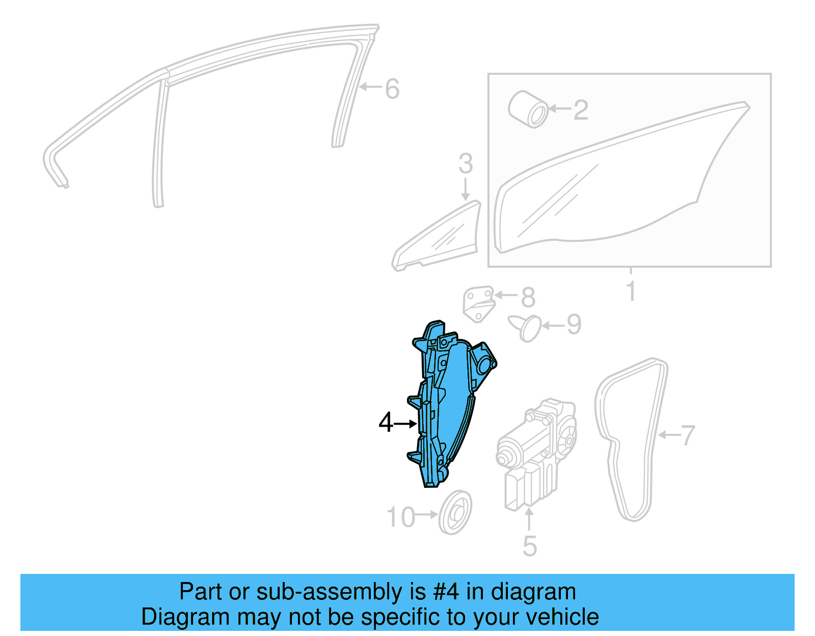 Window Regulator 5C6-839-461-D - View 8
