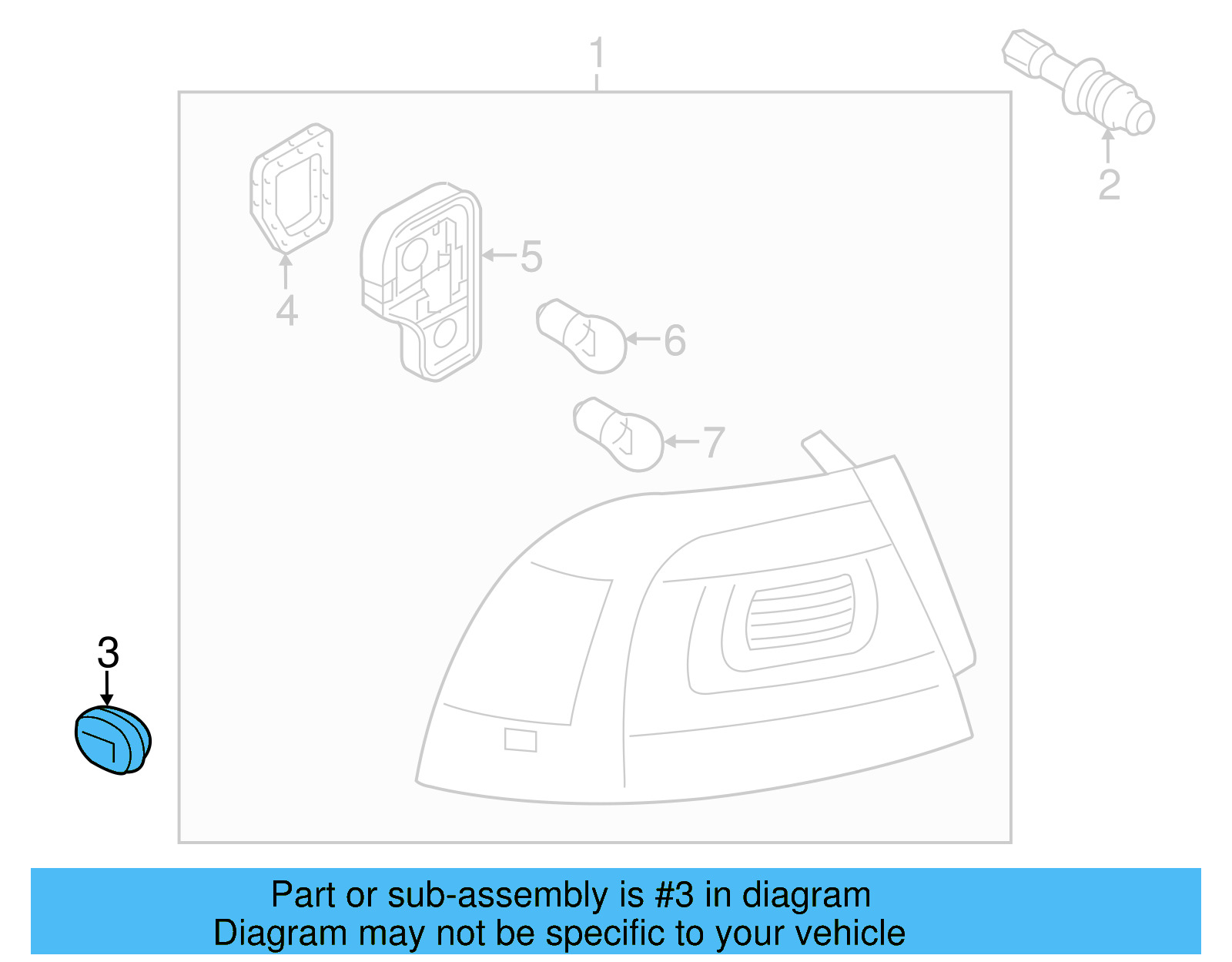 Tail Lamp Assembly Clip 1K8-943-809-C - View 17