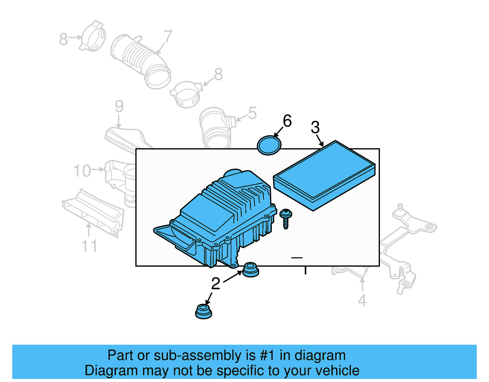 Air Cleaner Assembly 3AA-129-607-F - View 7