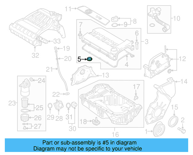 Engine Valve Cover Bolt O 022-103-484-F - View 10