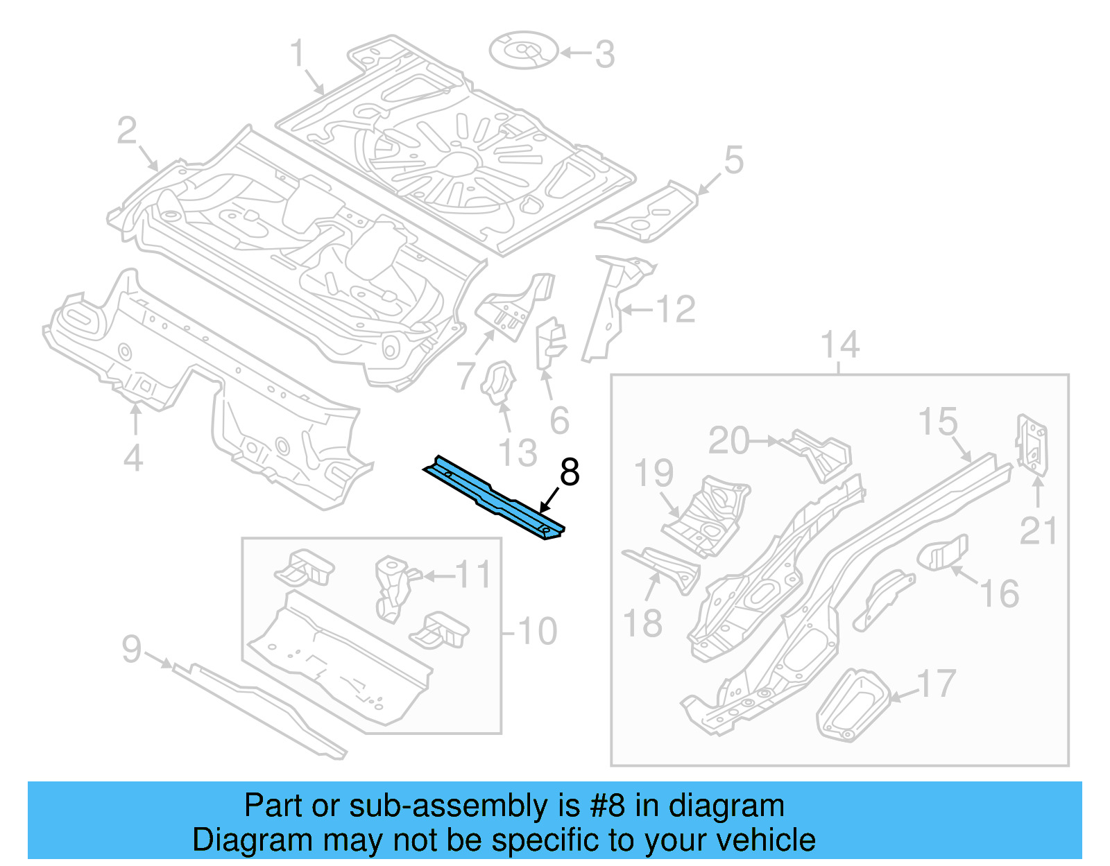 Floor Cross 5Q0-803-347-A - View 6