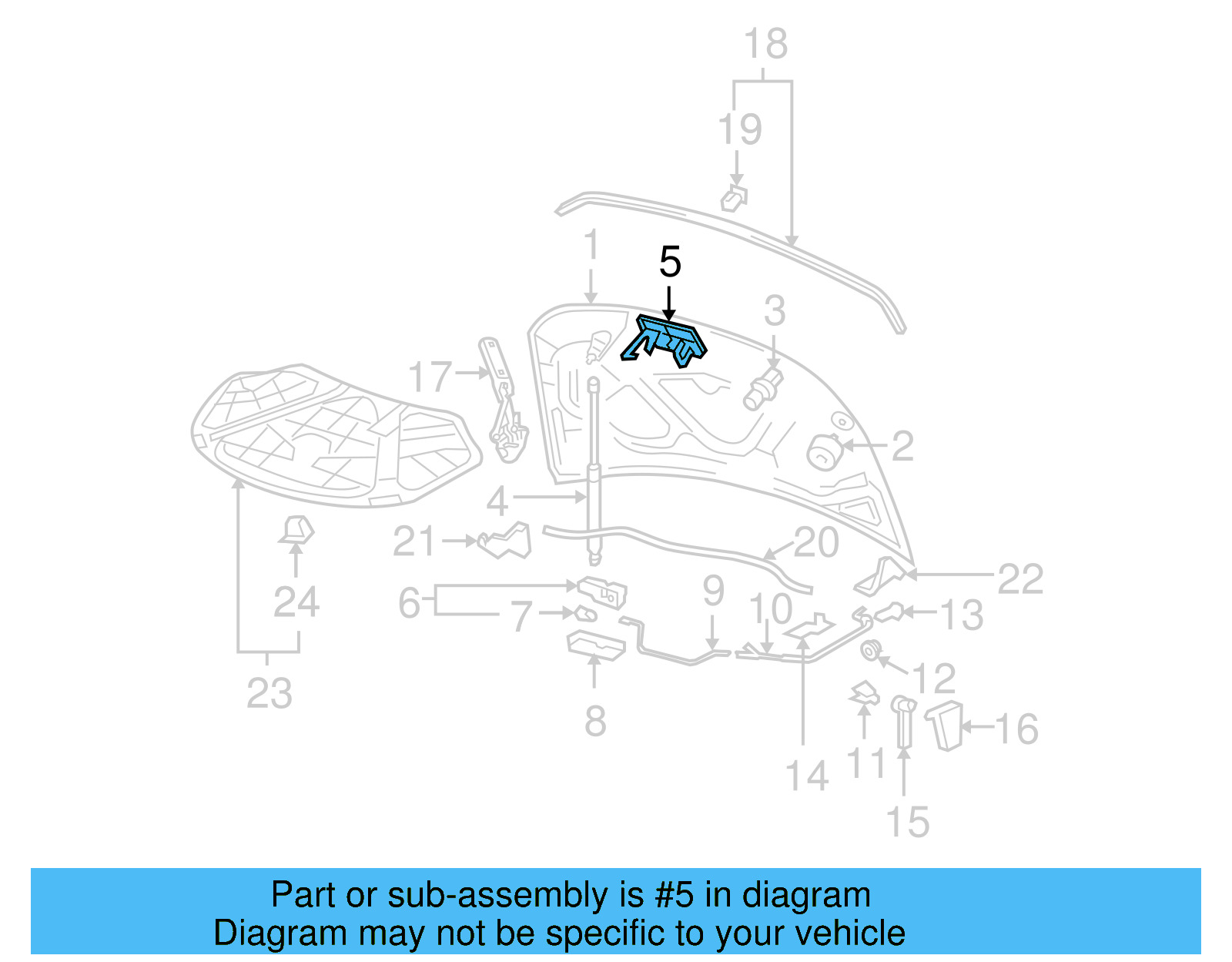 Safety Catch 3C8-823-480-B - View 9