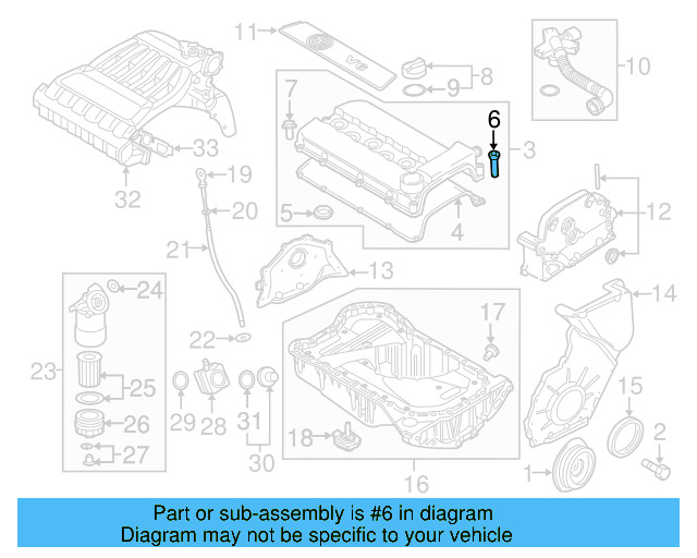 Engine Valve Cover Bushing 022-103-831-C - View 3