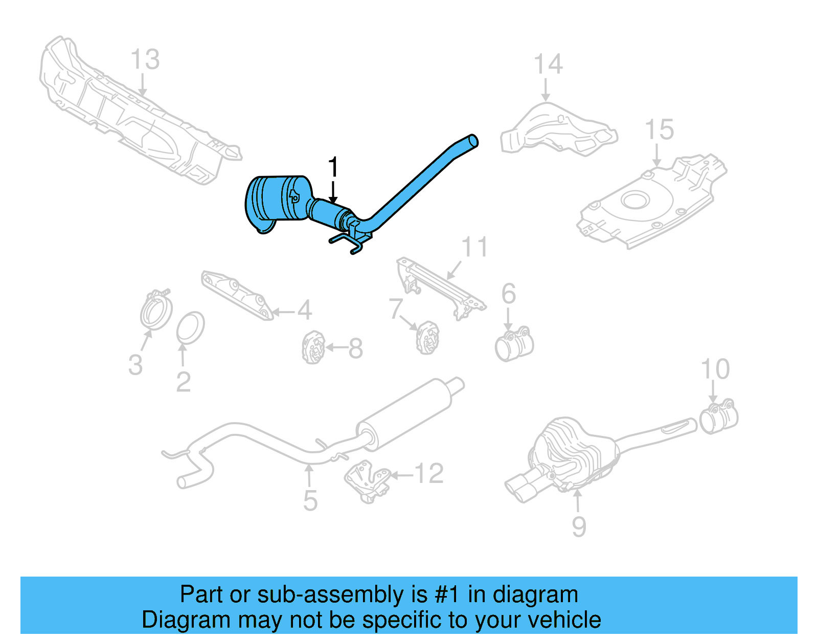 Converter & Pipe 1K0-254-508-G - View 5