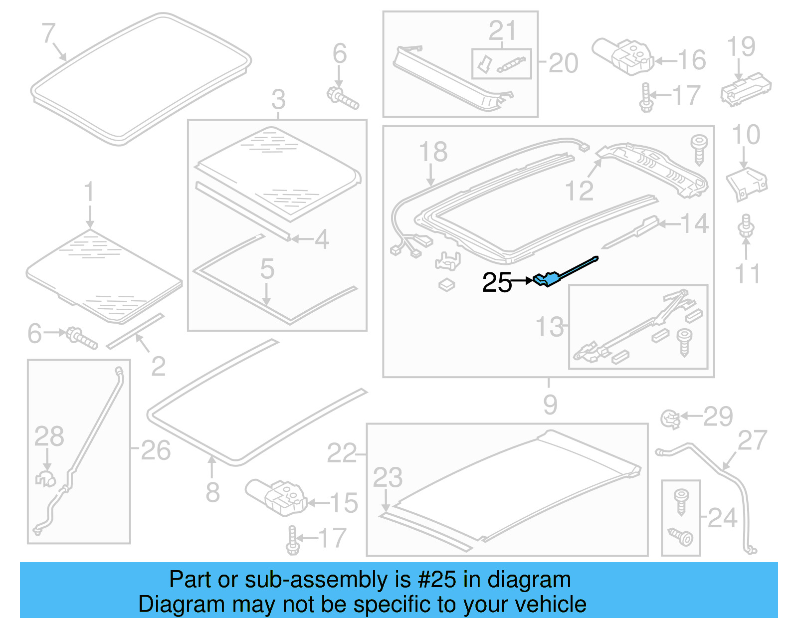 Sunshade Cable 7P0-898-870-A - View 10