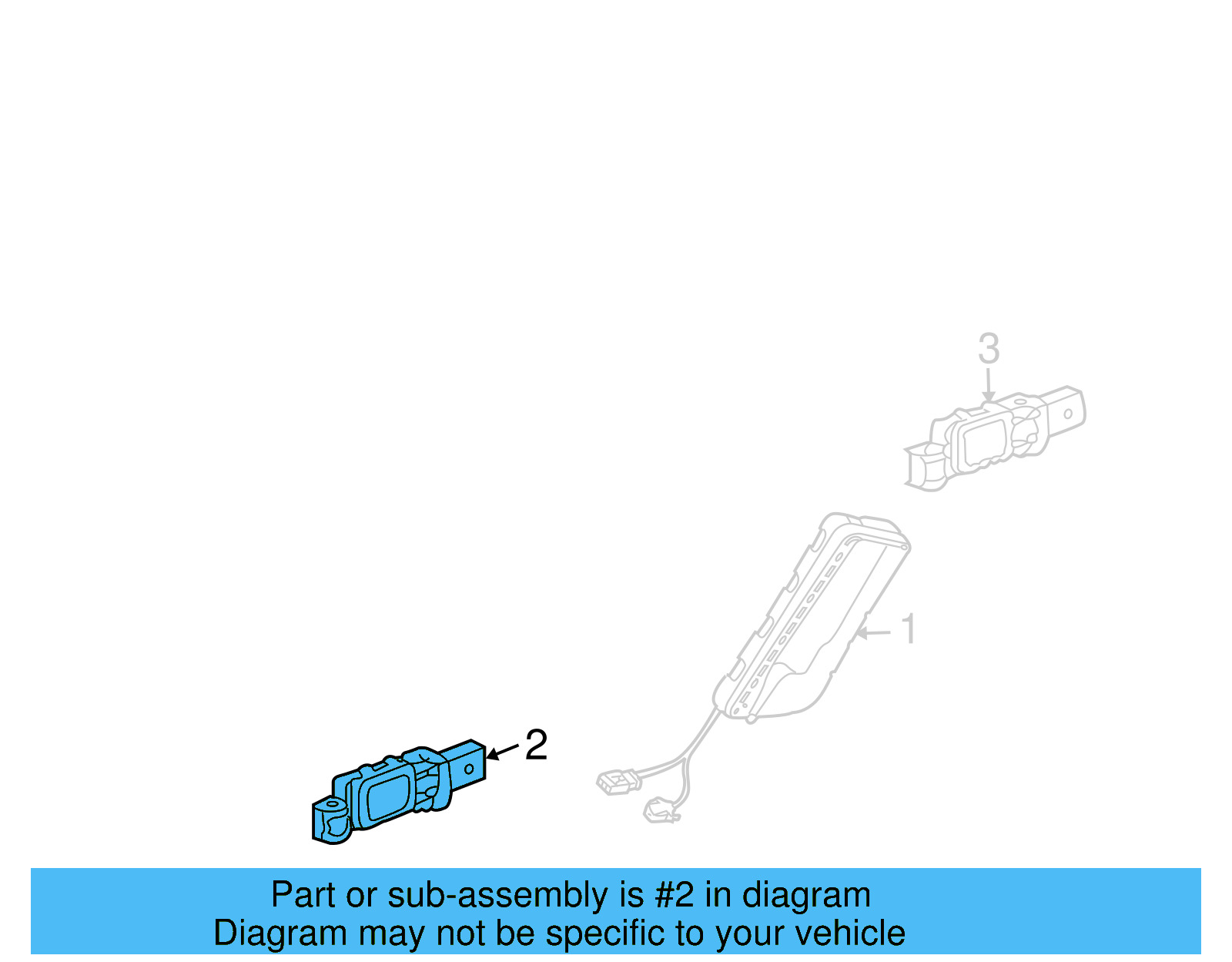 Side Impact Sens 7L0-909-606-B - View 4