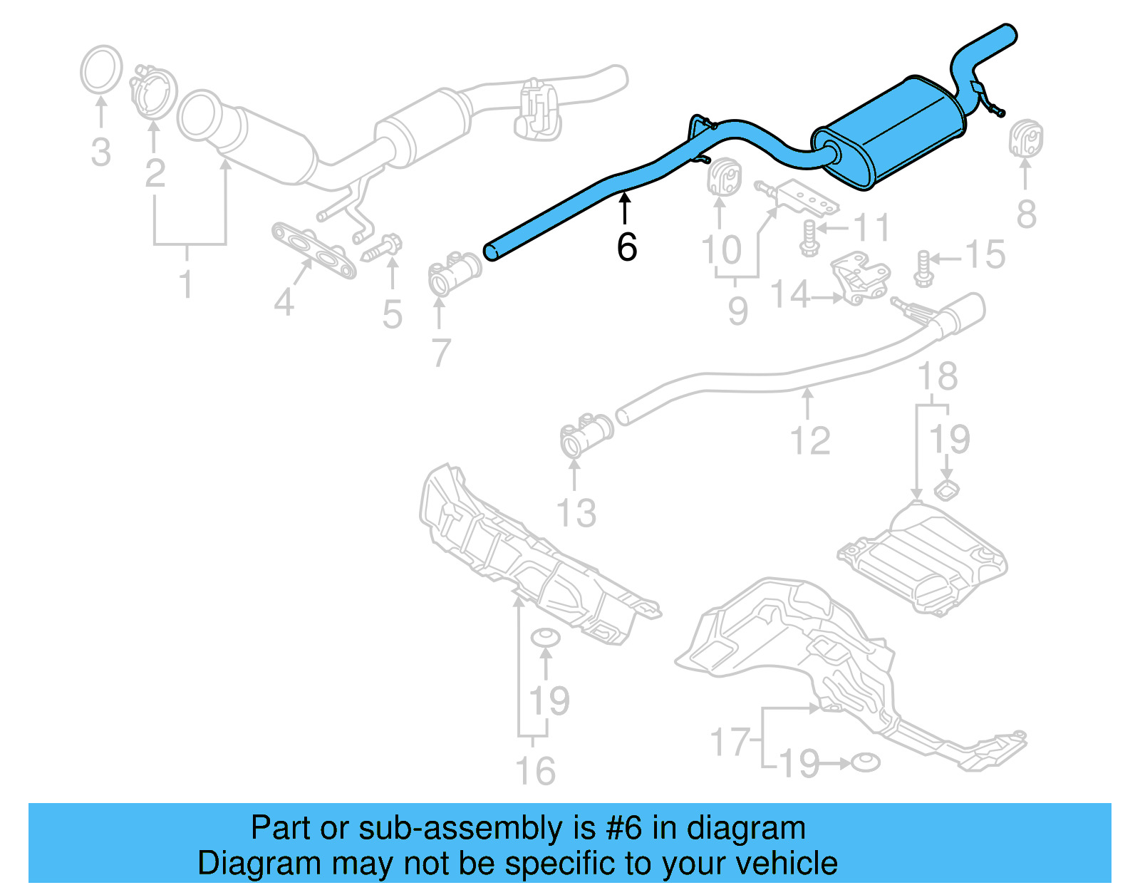 Muffler & Pipe 561-253-409-G - View 5