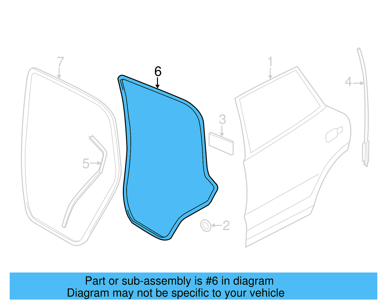 Door Weather 7P0-839-911-A - View 4