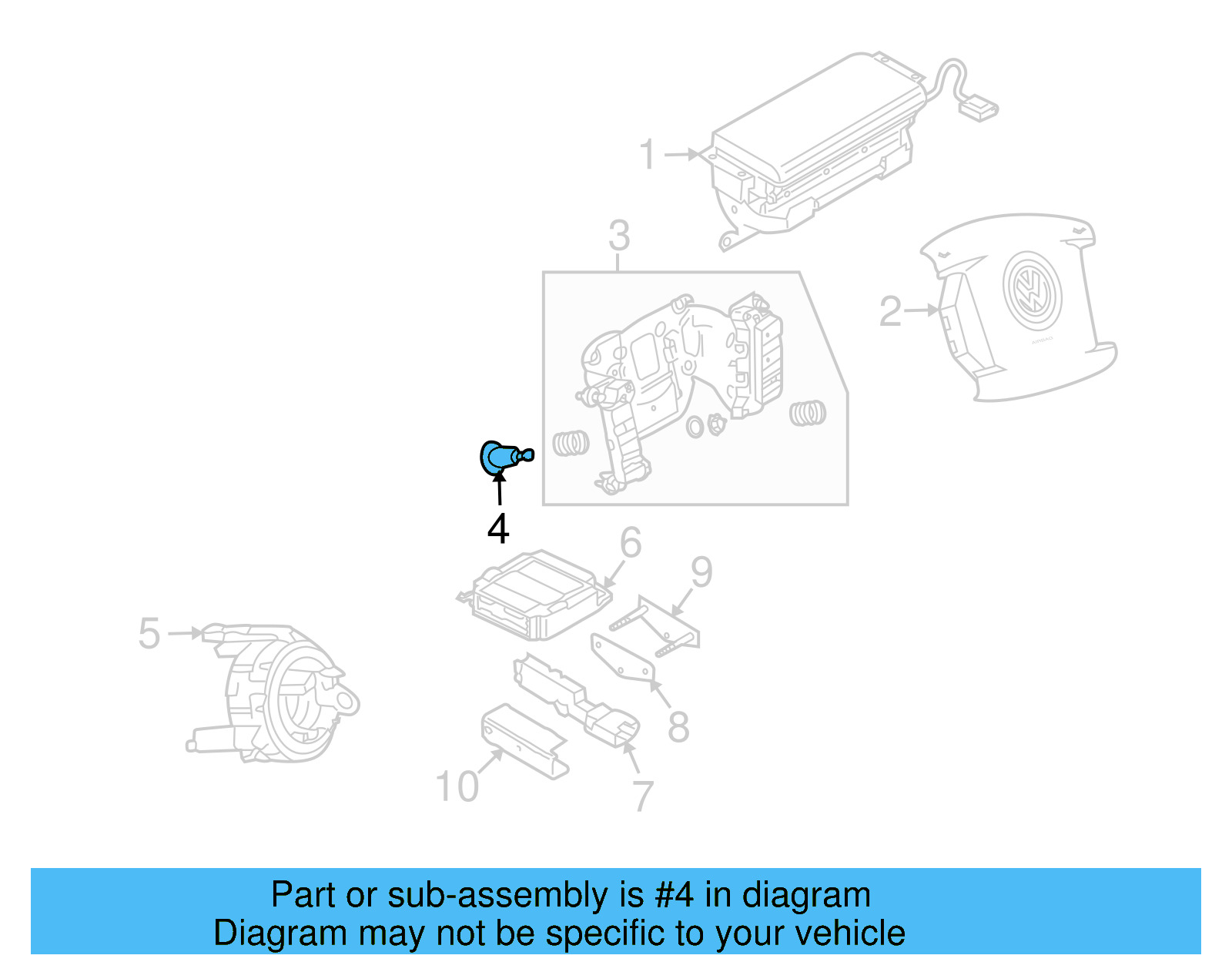 Mount Plate Bolt 3D0-880-233 - View 4