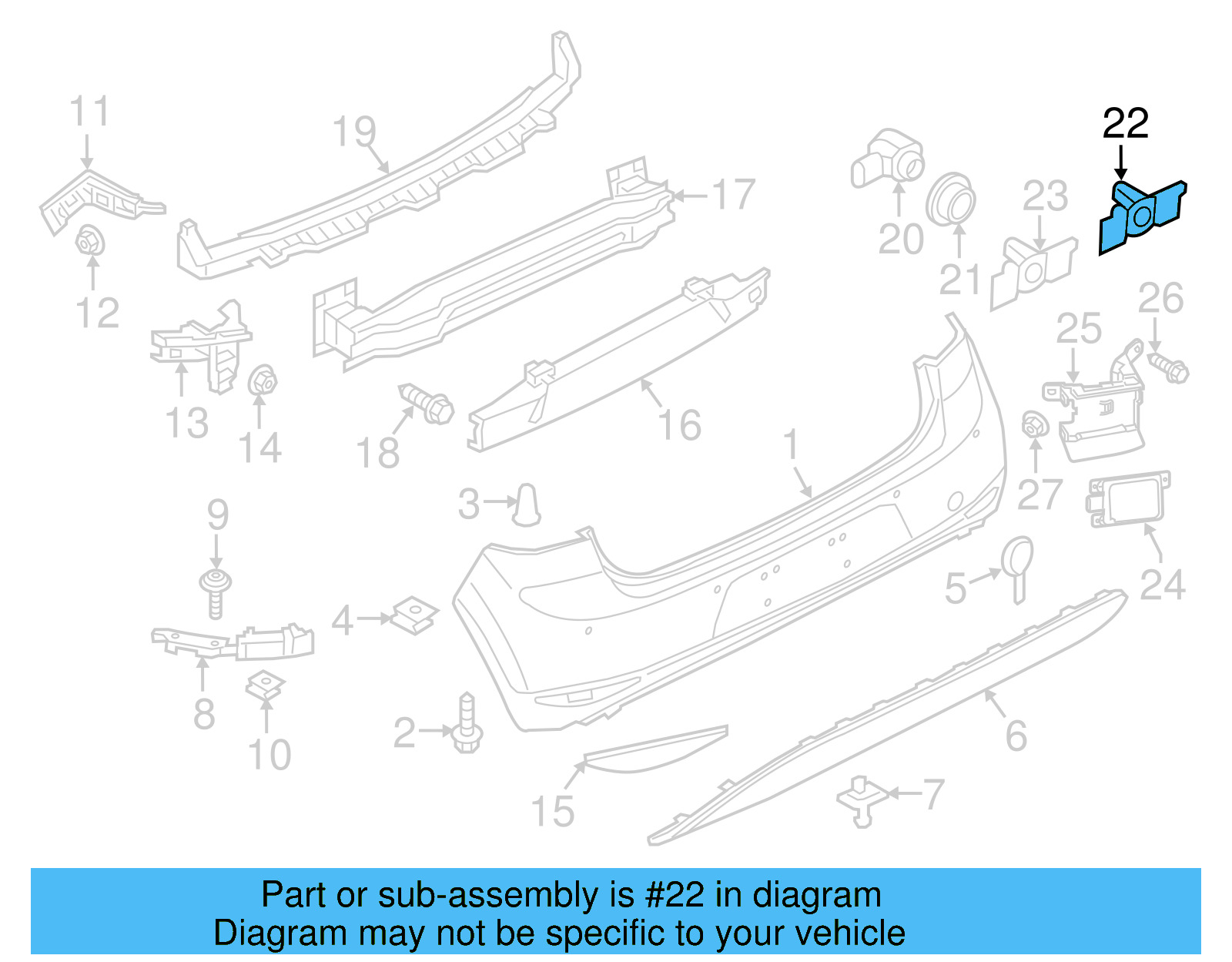 Outer Bracket 5G0-919-491-D - View 3