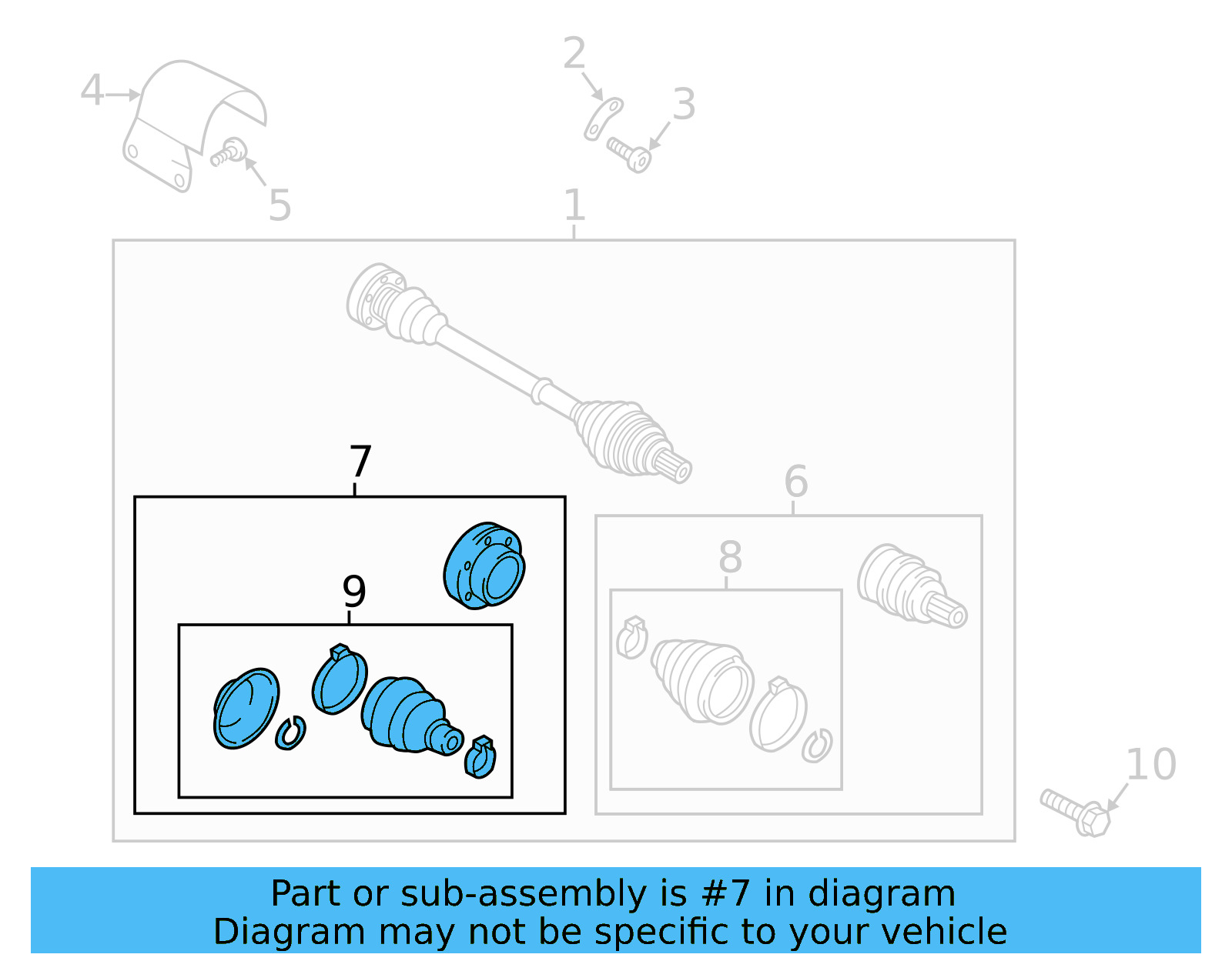 Inner Cv Joint 5QM-498-103-F - View 9