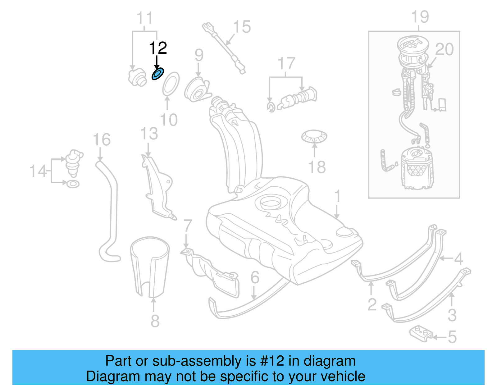 Cap Gasket 191-201-557 - View 13