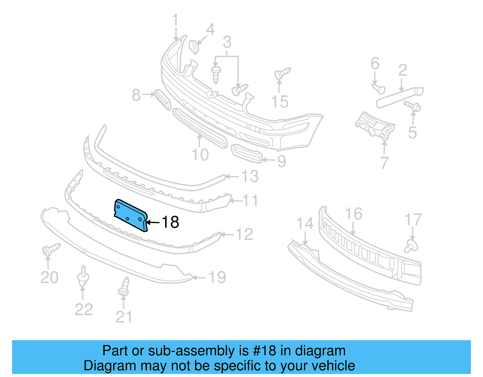 License Bracket 1J5-807-287-B41 - View 14