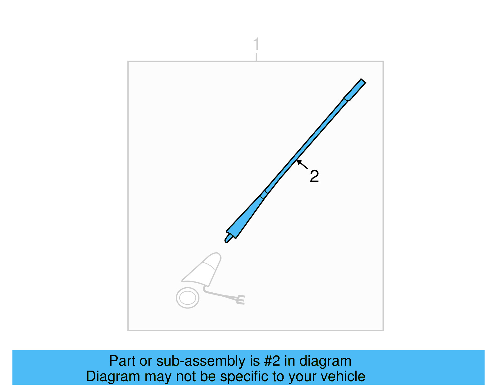 Antenna Mast 3A0-051-849-C - View 3