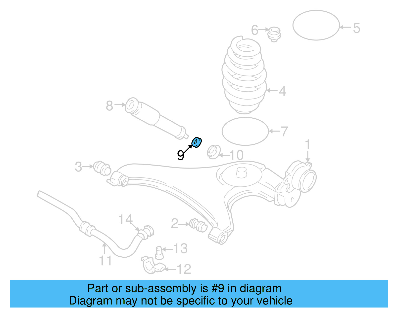 Shock Rubber Mount 701-513-121 - View 4