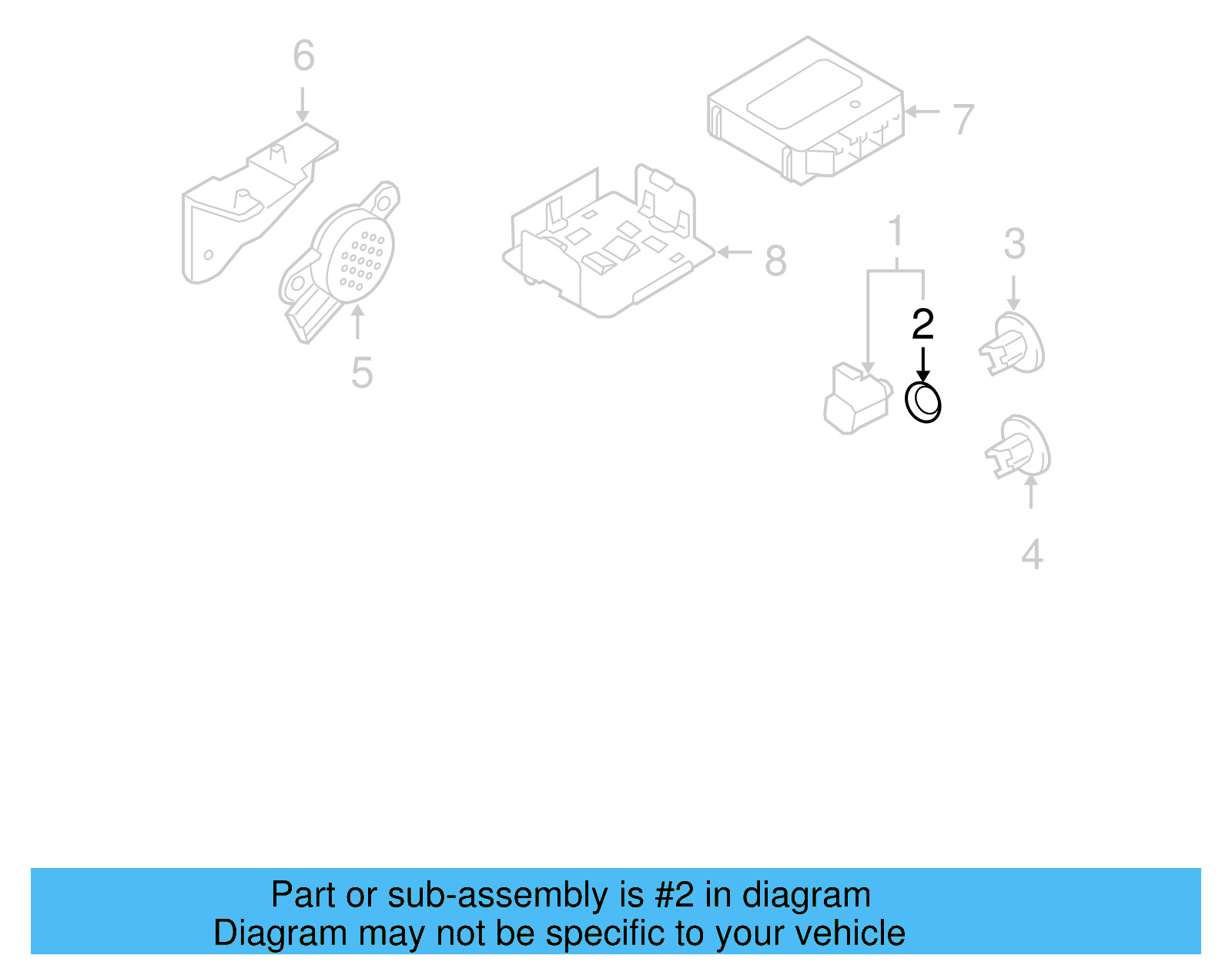 Reverse Sensor Seal 7L6-919-659-01C - View 24