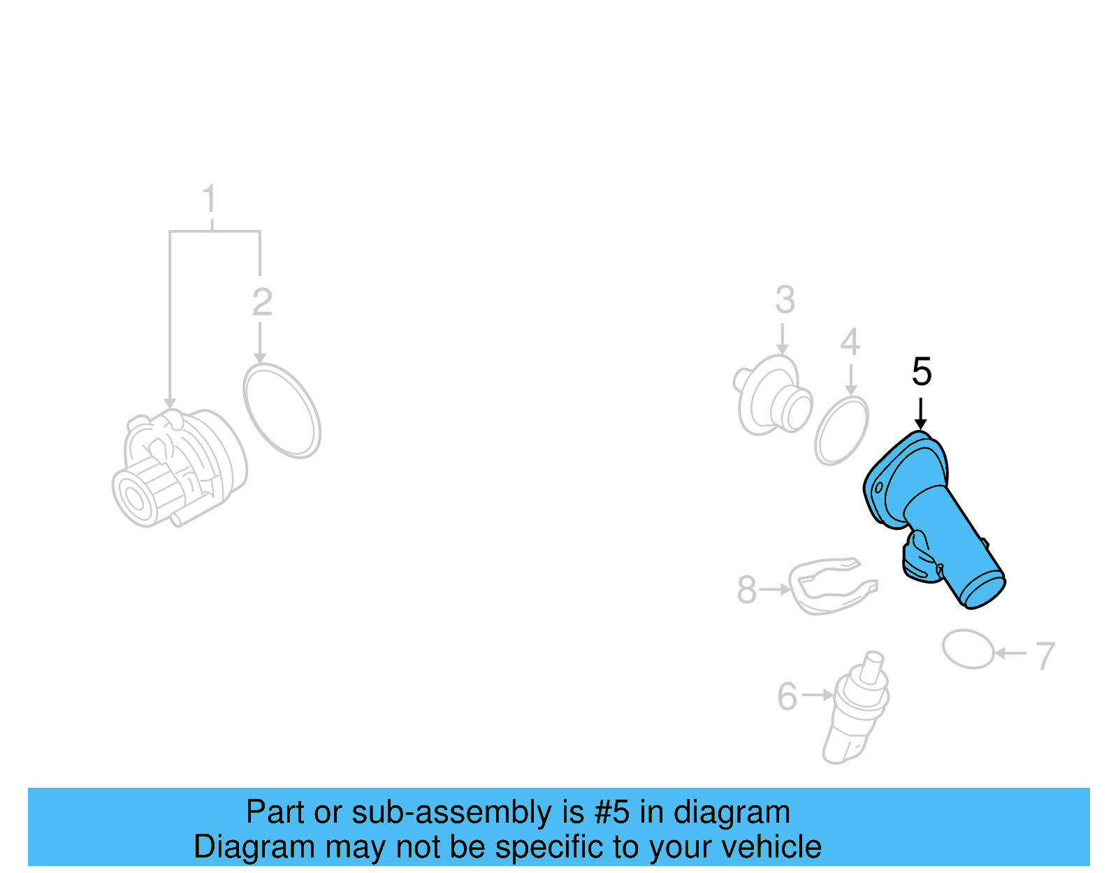 Thermostat Housing 03L-121-121-A - View 8